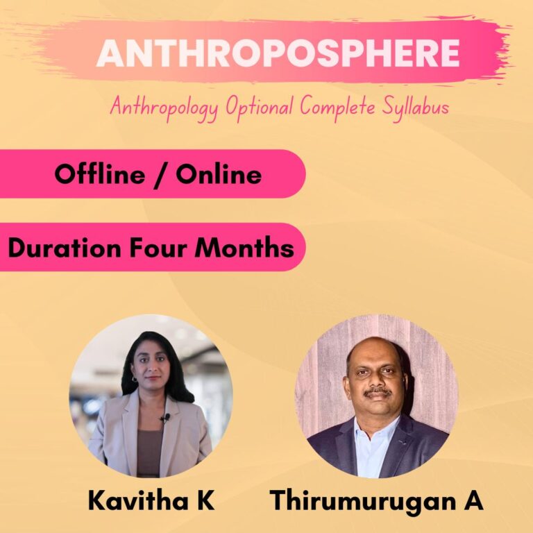 ANTHROQUEST – Anthropology Test Series for UPSC MAINS 2024